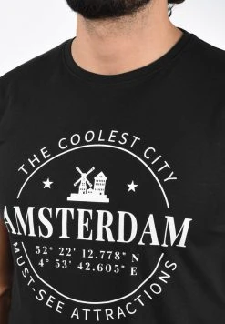 Offres ⌛ Solid SDCIMO - T-shirt Imprimé - Black ⌛ -Solid Soldes 0131096059724a72af9dfc1d3294c787