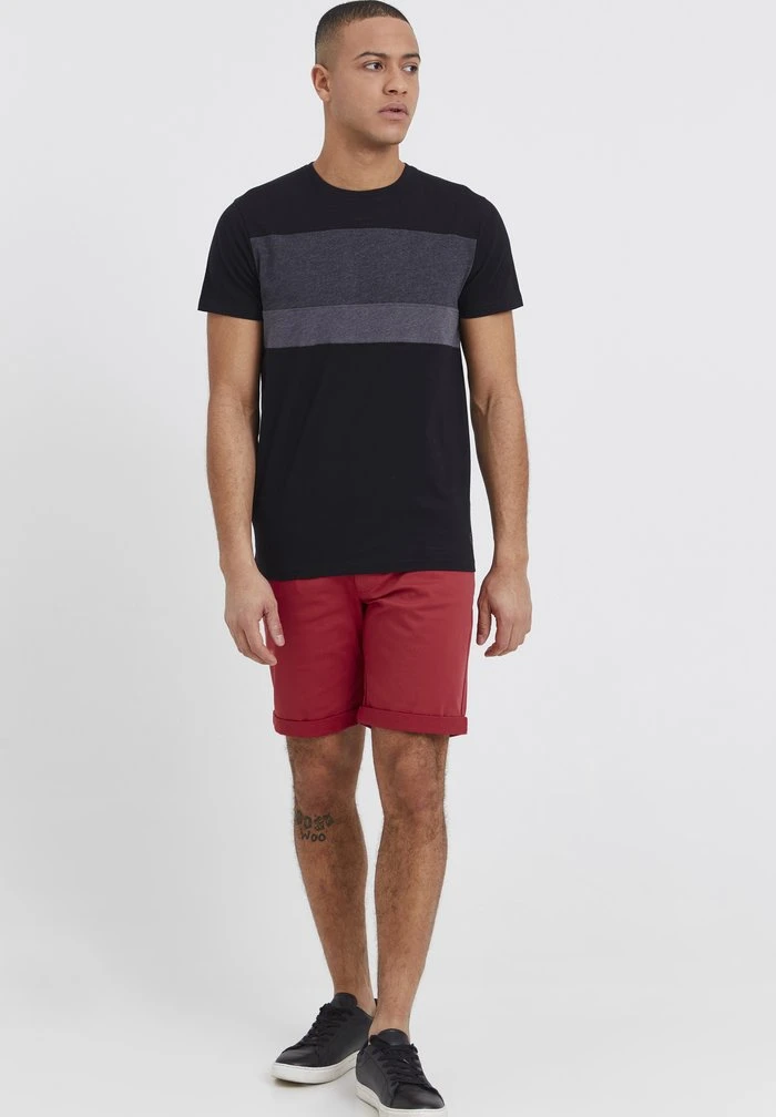 Sortie 🛒 Solid SDSASCHA - T-shirt Imprimé - Black 🎁 2 Sortie 🛒 Solid SDSASCHA - T-shirt Imprimé - Black 🎁 – Image 2