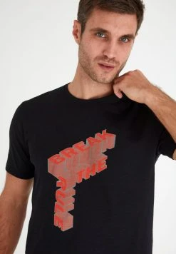 Meilleure affaire ⌛ Solid SDPAI - T-shirt Imprimé - Black ⭐ -Solid Soldes 02a5d9c17610464abf0515b90bd5654e