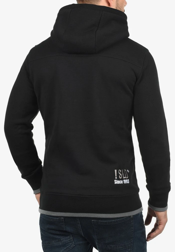 Bon marché 🤩 Solid SDBENJAMINZIP - Sweat à Capuche Zippé - Black Pil 🎉 2 Bon marché 🤩 Solid SDBENJAMINZIP - Sweat à Capuche Zippé - Black Pil 🎉 – Image 2
