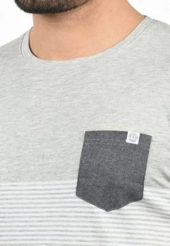 Nouveau 🌟 Solid SDMALTE - T-shirt Imprimé - Light Grey ⭐ -Solid Soldes 034ad4a785b24b269027811446b398c6