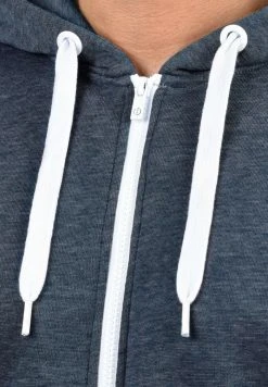 Coupon 🎉 Solid SDOLLI - Sweat à Capuche Zippé - Blue Melange ⭐ -Solid Soldes 03fd16a119304647bff23bf08fd69743