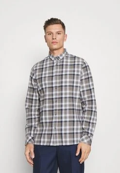 Remise 🔔 Solid SDTERKIL HERRINGBONE CHECK 21105659 - Chemise - Grey Melange ⌛