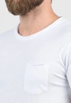 Acheter ✨ Solid SDANDREJ - T-shirt Basique - White ✔️ -Solid Soldes 0686ee6da9ec47ee8e029dedd8b7f1ed