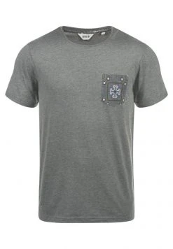 Meilleure affaire 😀 Solid SDILARI - T-shirt Imprimé - Grey Melange ✔️ -Solid Soldes 081a1f5b0ff04b4cb0b376d0177ca346