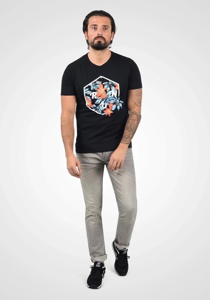 Remise 😉 Solid SDTEE - T-shirt Imprimé - Black 🎁 2 Remise 😉 Solid SDTEE - T-shirt Imprimé - Black 🎁 – Image 2