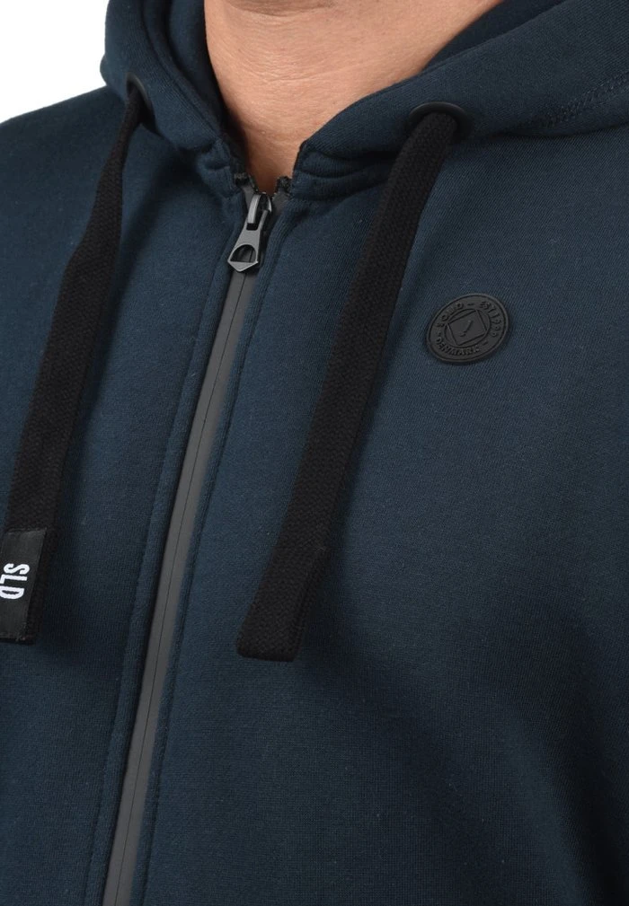 Vente flash 🎁 Solid SDBENE - Sweat à Capuche Zippé - Blue 🎉 3 Vente flash 🎁 Solid SDBENE - Sweat à Capuche Zippé - Blue 🎉 – Image 3