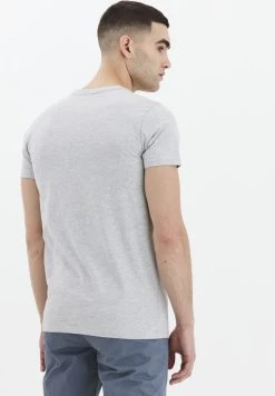 Remise ✔️ Solid SDTHORGE - T-shirt Basique - Light Grey Melange ⭐ -Solid Soldes 09299cb627964f96b271fd5b56e91dae