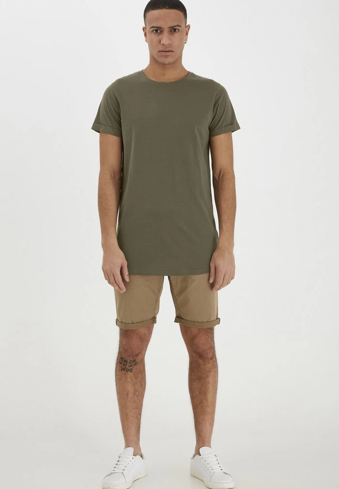 Bon marché ✔️ Solid SDLONGO - T-shirt Basique - Ivy Green 💯 2 Bon marché ✔️ Solid SDLONGO - T-shirt Basique - Ivy Green 💯 – Image 2