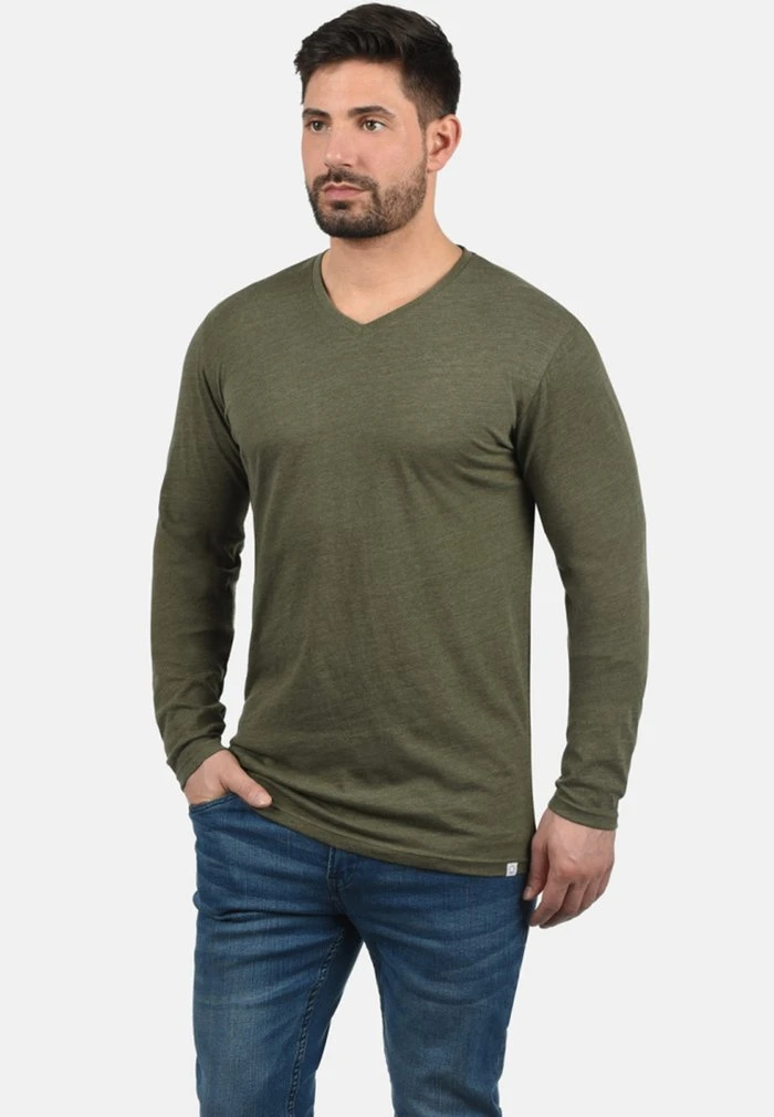 Coupon ⭐ Solid SDBEDA - T-shirt à Manches Longues - Ivy Green ✨ 1 Coupon ⭐ Solid SDBEDA - T-shirt à Manches Longues - Ivy Green ✨