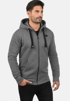 De gros ❤️ Solid SDBENE - Sweat à Capuche Zippé - Grey Melange 🎁