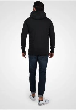 Remise ❤️ Solid SDTAMBO - Sweat à Capuche Zippé - Black ✨ -Solid Soldes 0e3da5fae09c46bb971f43289871e2fa