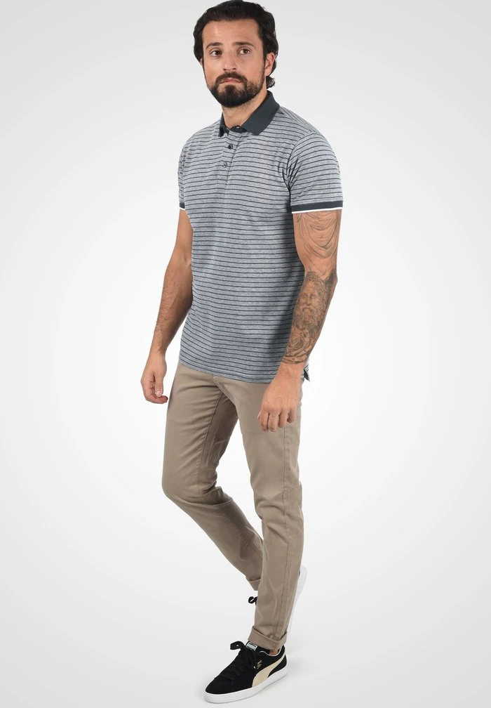 Coupon 👍 Solid PANTELIS - Polo - Insignia Blue Melange 😍 2 Coupon 👍 Solid PANTELIS - Polo - Insignia Blue Melange 😍 – Image 2