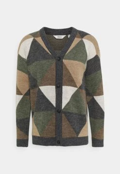 De gros 👏 Solid VILLARD CARDIGAN - Gilet - Black/forest Melange 🤩 -Solid Soldes 100c0447a48a45458743c76e931b4487