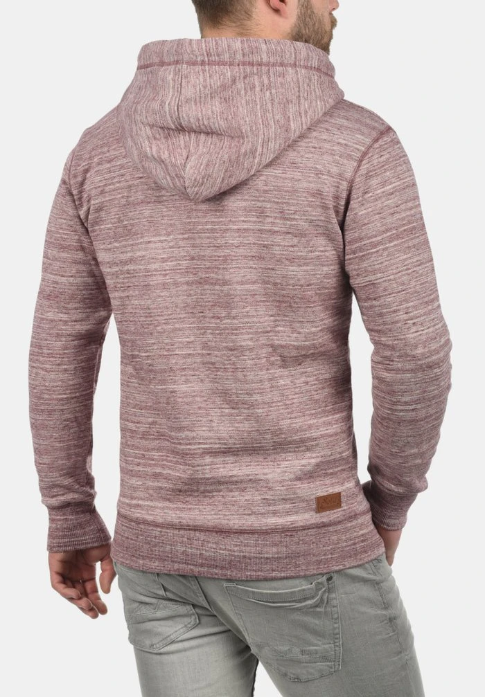 Nouveau 🎉 Solid SDCRAIG - Sweat à Capuche Zippé - Wine Red 😀 2 Nouveau 🎉 Solid SDCRAIG - Sweat à Capuche Zippé - Wine Red 😀 – Image 2