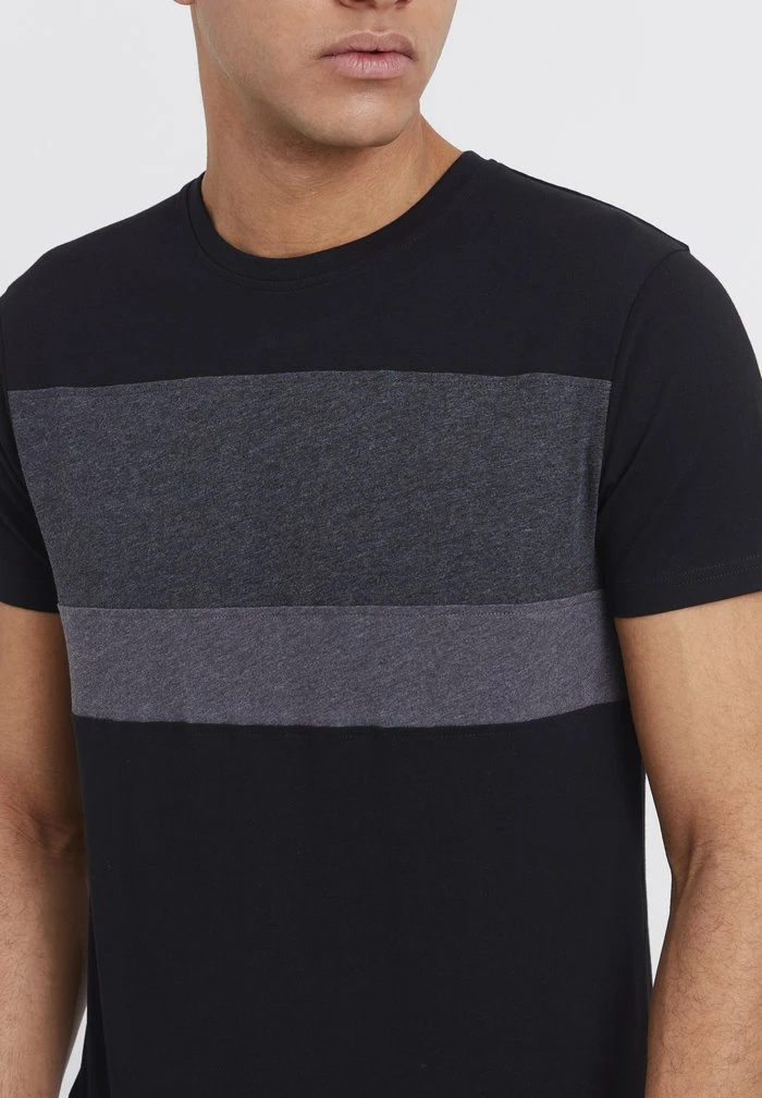 Sortie 🛒 Solid SDSASCHA - T-shirt Imprimé - Black 🎁 4 Sortie 🛒 Solid SDSASCHA - T-shirt Imprimé - Black 🎁 – Image 4