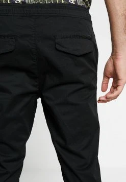 Bon marché ⌛ Solid TRUC CROPPED - Pantalon Classique - Black ✨ -Solid Soldes 11414037de934714bcd98b6397c1d9c2