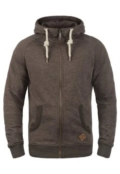 Budget 🧨 Solid SDVITU - Sweat à Capuche Zippé - Dark Brown ✔️ -Solid Soldes 134cdaa772034b70b8b1a715480f9fa4