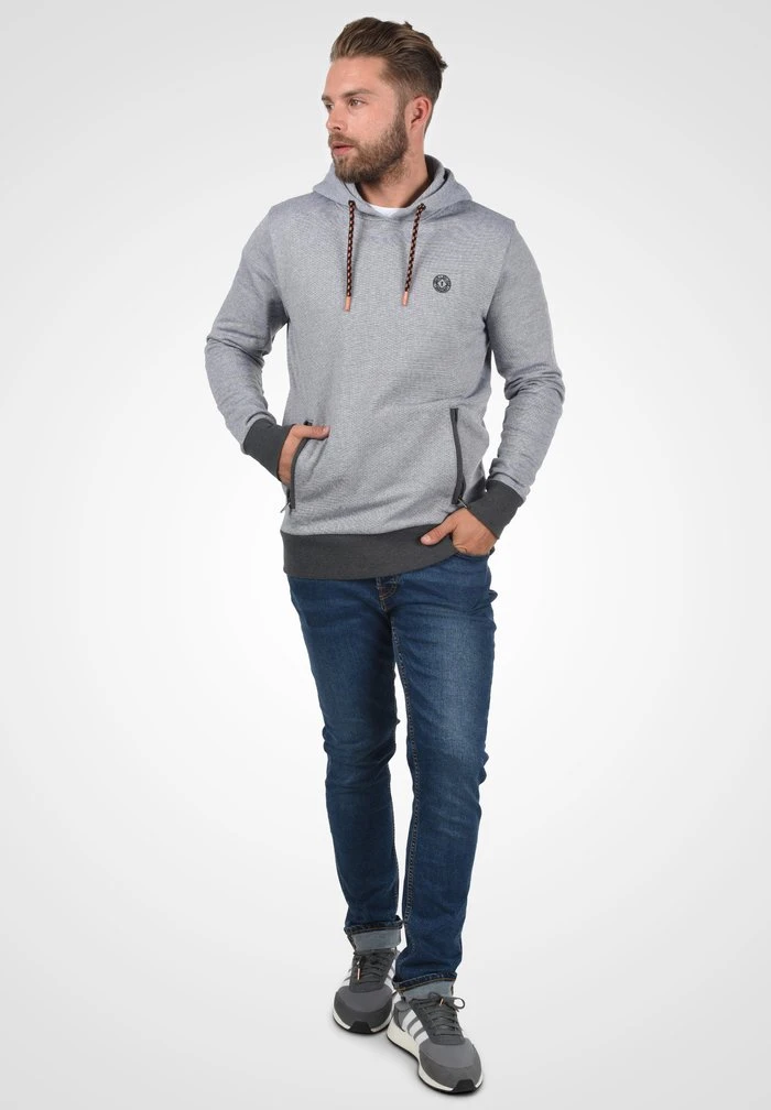 Tout neuf ✔️ Solid SDRAFFA - Sweat à Capuche - Grey Melange 🔥 2 Tout neuf ✔️ Solid SDRAFFA - Sweat à Capuche - Grey Melange 🔥 – Image 2