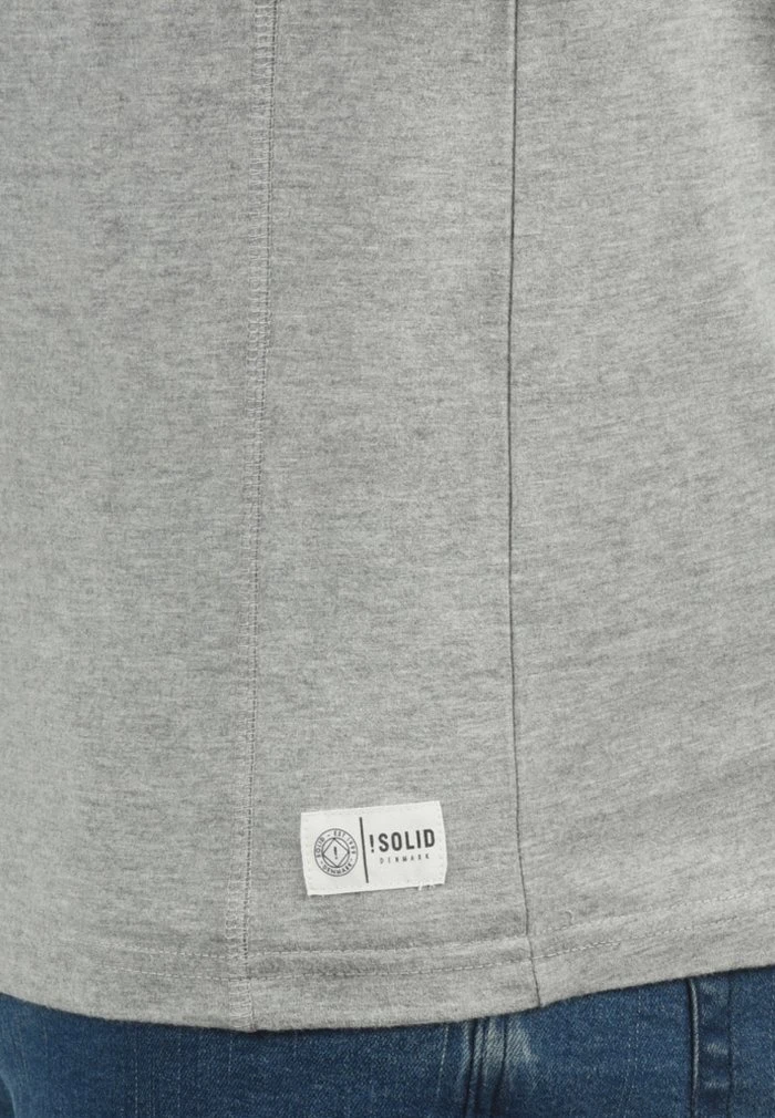 Meilleure vente 🥰 Solid SDDORIANO - T-shirt à Manches Longues - Light Grey ✔️ 5 Meilleure vente 🥰 Solid SDDORIANO - T-shirt à Manches Longues - Light Grey ✔️ – Image 5