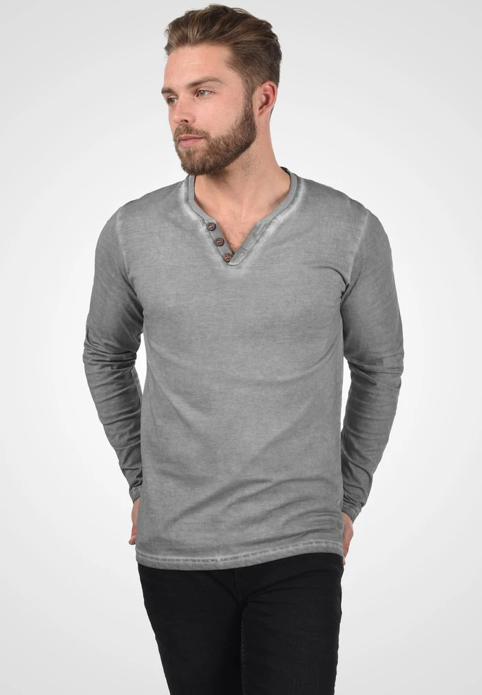 Meilleure vente ⌛ Solid SDTINOX - T-shirt à Manches Longues - Mid Grey 😀 1 Meilleure vente ⌛ Solid SDTINOX - T-shirt à Manches Longues - Mid Grey 😀