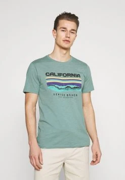 Sortie ⌛ Solid RIDLEY - T-shirt Imprimé - Sagebrush Green ⌛