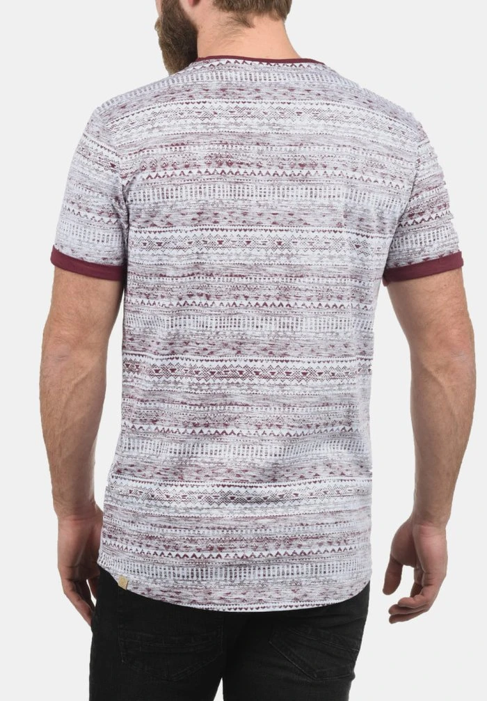 Vente flash ⭐ Solid SDINGO - T-shirt Imprimé - Wine Red 😍 2 Vente flash ⭐ Solid SDINGO - T-shirt Imprimé - Wine Red 😍 – Image 2