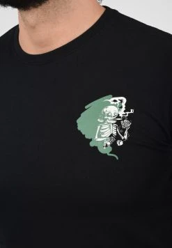 Nouveau ✨ Solid SDTEE - T-shirt Imprimé - Black ✨ -Solid Soldes 1a429080cd6540bcaaf34efd56a8c57b