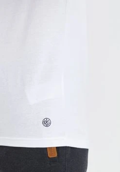 Nouveau 🥰 Solid SDSASCHA - T-shirt Imprimé - Weiß/dunkelblau ⭐ -Solid Soldes 1a6f94dbcf434eab936522e84113727f