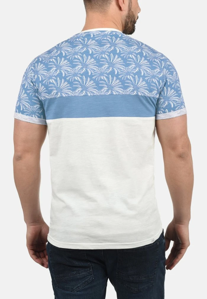 Meilleur prix 😀 Solid SDFLORIAN - T-shirt Imprimé - Sky Blue ⌛ 2 Meilleur prix 😀 Solid SDFLORIAN - T-shirt Imprimé - Sky Blue ⌛ – Image 2