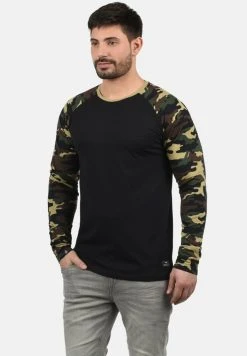 De gros ⌛ Solid SDCAJUS - T-shirt à Manches Longues - Black Dust 🧨