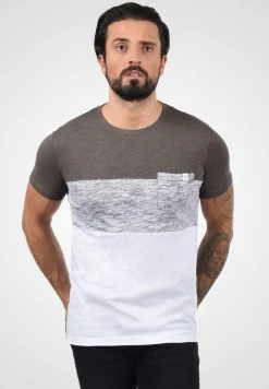Meilleure vente ⌛ Solid SDSINOR - T-shirt Imprimé - Mid Grey ✔️