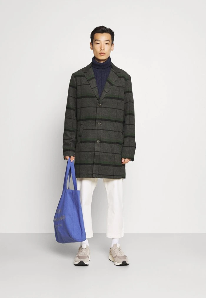 Remise ✨ Solid SDTAVE CHECK 😍 COAT 21105920 - Manteau Classique - Black ❤️ 2 Remise ✨ Solid SDTAVE CHECK 😍 COAT 21105920 - Manteau Classique - Black ❤️ – Image 2