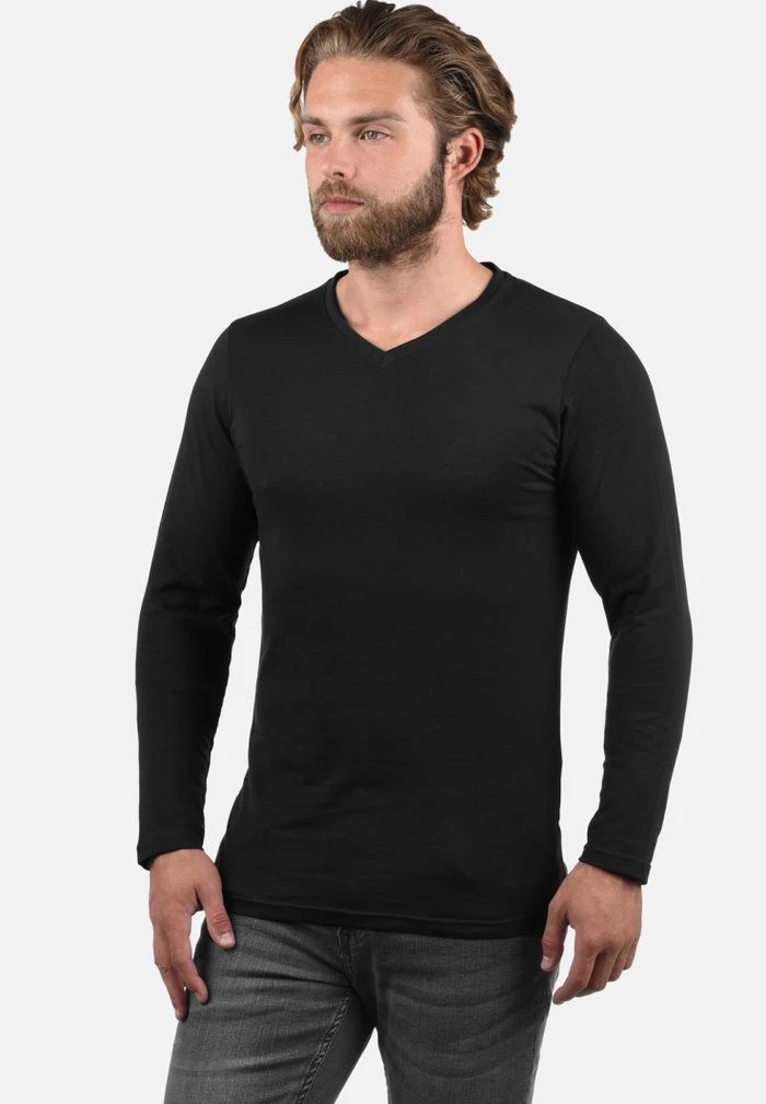 Vente flash 🌟 Solid SDBASIL - T-shirt à Manches Longues - Black 😍 1 Vente flash 🌟 Solid SDBASIL - T-shirt à Manches Longues - Black 😍