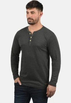 Bon marché 🔥 Solid SDVOLKO - T-shirt à Manches Longues - Dark Grey ✔️