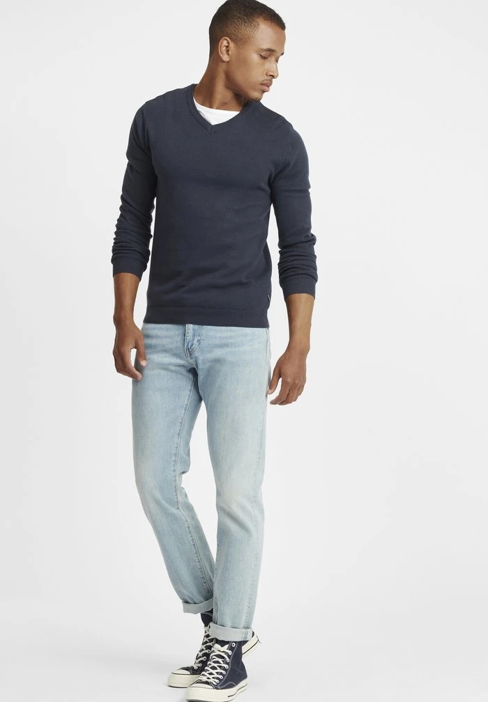 Nouveau ✔️ Solid SDALEGRE - Pullover - Insignia Blue ⭐ 2 Nouveau ✔️ Solid SDALEGRE - Pullover - Insignia Blue ⭐ – Image 2