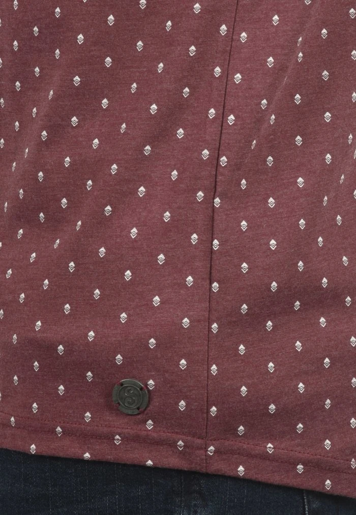 Meilleure vente 🥰 Solid SDAARON - T-shirt Imprimé - Wine Red Melange 👏 3 Meilleure vente 🥰 Solid SDAARON - T-shirt Imprimé - Wine Red Melange 👏 – Image 3