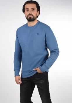 Offres 👍 Solid SDBENN - Sweatshirt - Faded Blue 🔥