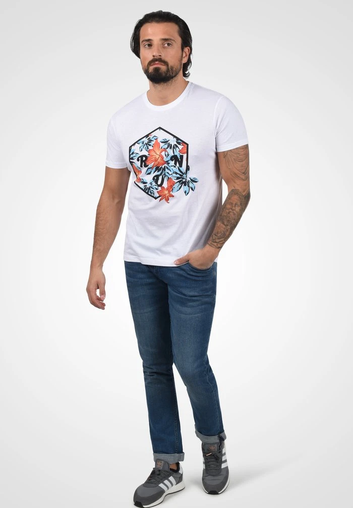 Bon marché ❤️ Solid SDTEE - T-shirt Imprimé - White 😍 2 Bon marché ❤️ Solid SDTEE - T-shirt Imprimé - White 😍 – Image 2