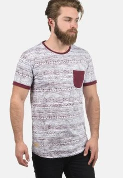 Vente flash â Solid SDINGO - T-shirt Imprimé - Wine Red đ