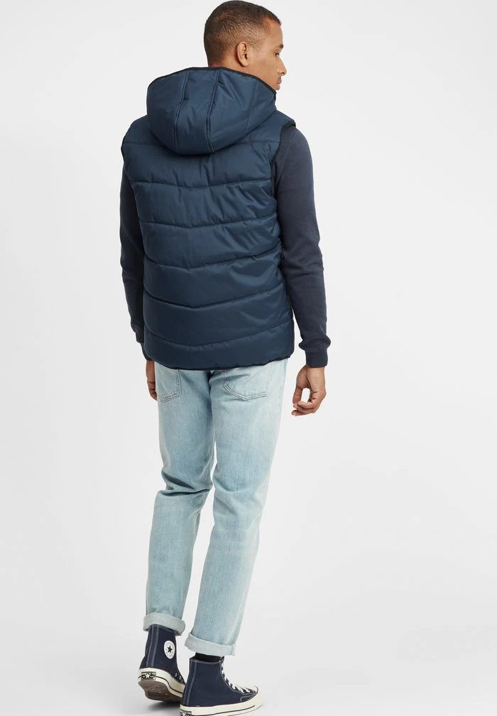 Le moins cher 😍 Solid SDATSU - Veste Sans Manches - Insignia Blue 👍 3 Le moins cher 😍 Solid SDATSU - Veste Sans Manches - Insignia Blue 👍 – Image 3