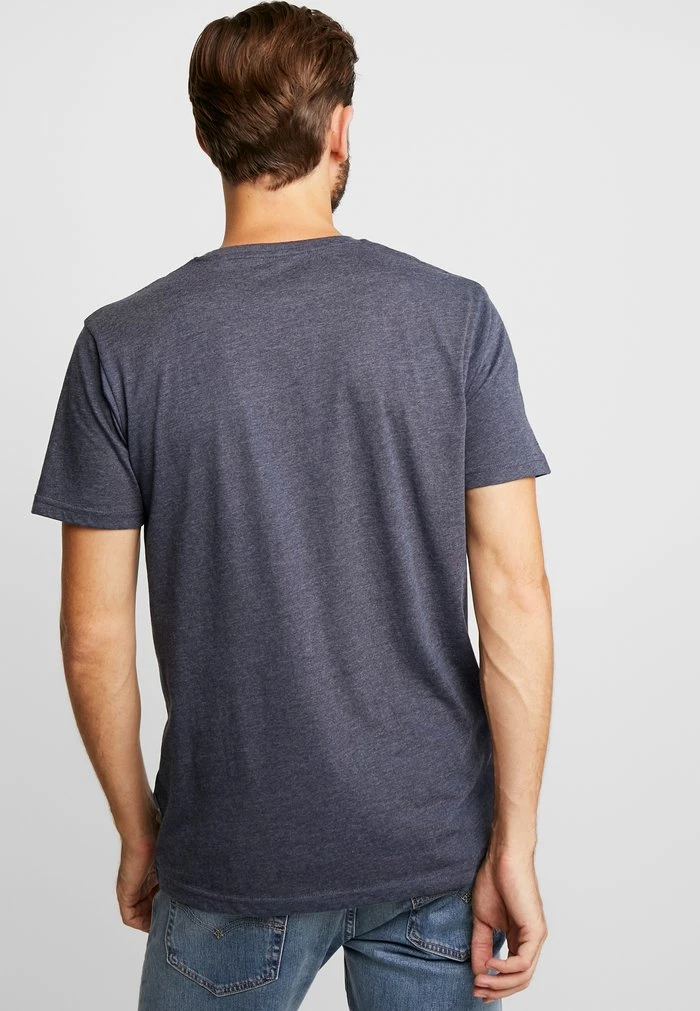 Meilleure vente 😉 Solid SDROCK - T-shirt Basique - Navy Melange 🌟 3 Meilleure vente 😉 Solid SDROCK - T-shirt Basique - Navy Melange 🌟 – Image 3