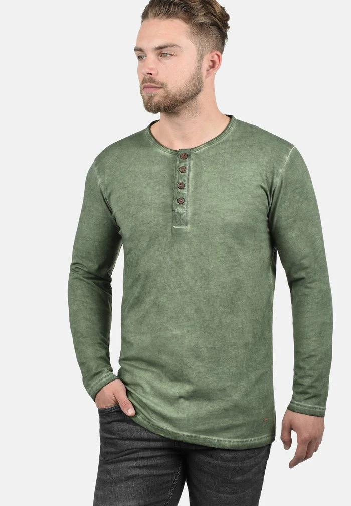 Meilleure vente ⭐ Solid SDTIMUR - T-shirt à Manches Longues - Olive 🛒 1 Meilleure vente ⭐ Solid SDTIMUR - T-shirt à Manches Longues - Olive 🛒
