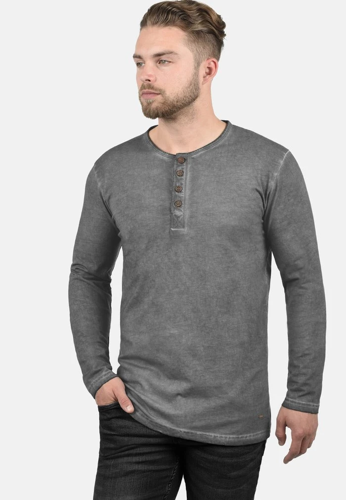 Meilleur prix 😍 Solid RUNDHALSSHIRT TIMUR - T-shirt à Manches Longues - Mid Grey ✔️ 1 Meilleur prix 😍 Solid RUNDHALSSHIRT TIMUR - T-shirt à Manches Longues - Mid Grey ✔️