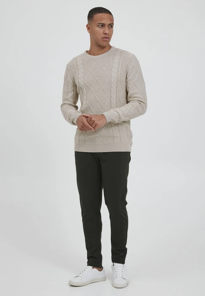 Bon marché 👏 Solid SDTERENCE 21105730 - Pullover - Oatmeal 🌟 2 Bon marché 👏 Solid SDTERENCE 21105730 - Pullover - Oatmeal 🌟 – Image 2