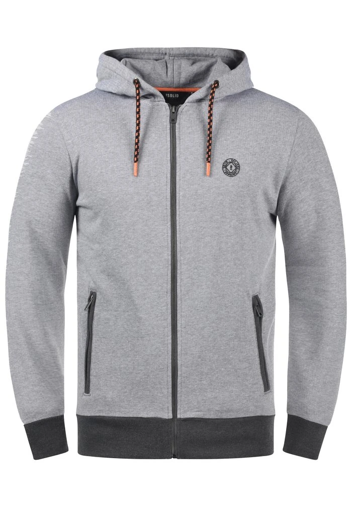 Promo ✔️ Solid SDRAFKO - Sweat à Capuche Zippé - Grey Melange ✨ 5 Promo ✔️ Solid SDRAFKO - Sweat à Capuche Zippé - Grey Melange ✨ – Image 5