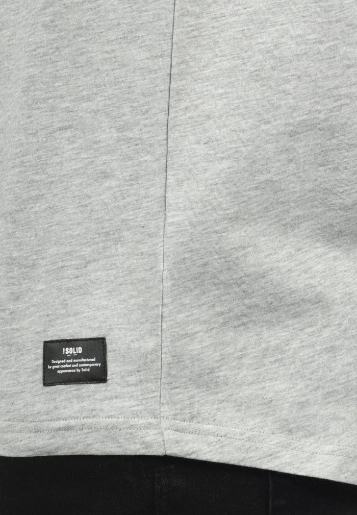 Meilleur prix ⭐ Solid SDCALVIN - T-shirt Imprimé - Light Grey 🥰 4 Meilleur prix ⭐ Solid SDCALVIN - T-shirt Imprimé - Light Grey 🥰 – Image 4