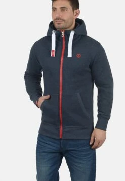 Nouveau ✨ Solid SDBENN - Sweat à Capuche Zippé - Blue Melange ❤️