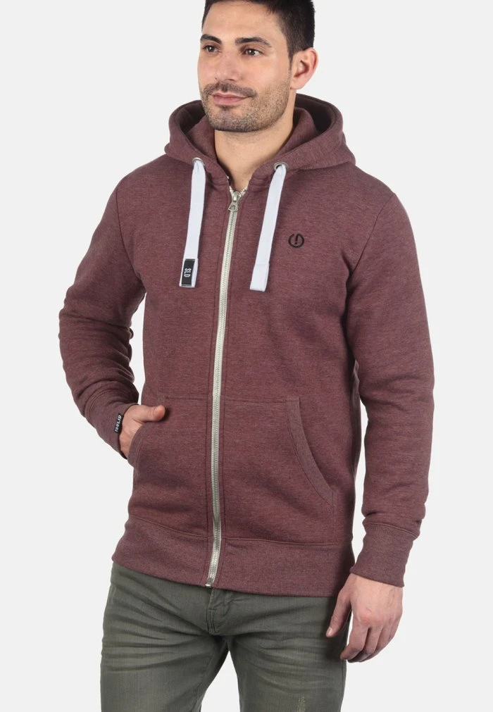 Promo ✔️ Solid SDBENNZIP - Sweat à Capuche Zippé - Wine Red ⭐ 1 Promo ✔️ Solid SDBENNZIP - Sweat à Capuche Zippé - Wine Red ⭐