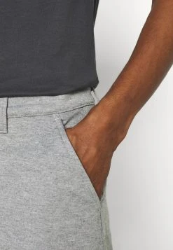 Bon marché ⌛ Solid BARRO BASIC - Short - Grey Melange 🎉 -Solid Soldes 337f1fe0f5ce4bf7b255af888621e8bd